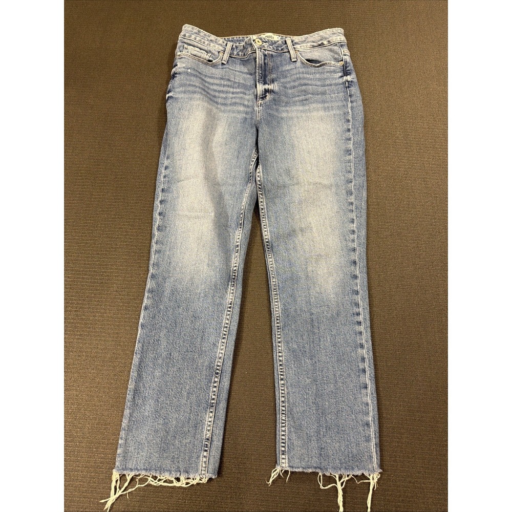 Paige Jeans womens 31 Blue Hoxton Slim Light Wash‎ Stretch High Rise Ankle